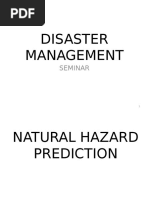 Natural Hazard Prediction