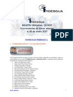 Boletin Semanal Indesgua 03-2017 - Convocatorias Abiertas Al 22 de Enero de 2017
