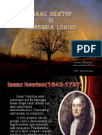 Isaac Newton Si Dispersia Luminii