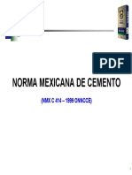NMX C 414 Norma Del Cemento PDF