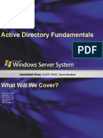 3rdNovember-Active Directory Fundamentals Administration