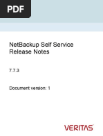 NetBackup Self Service 773 ReleaseNotes