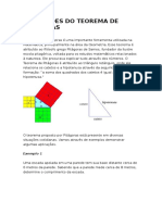 Aplicações Do Teorema de Pitágoras