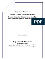 Modified RFP For Tourism Properties-Puri and Khandagiri