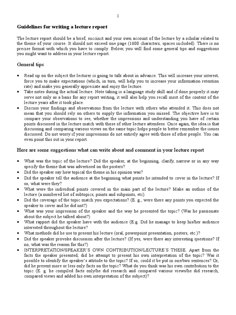 Lecture essay pdf picture