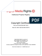 DM Rights Authorship Certificate