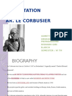 Presentation ON Ar. Le Corbusier: Sumitted by Urvashi Priyadarshni Rishabh Giri B.Arch Semester: Vi TH