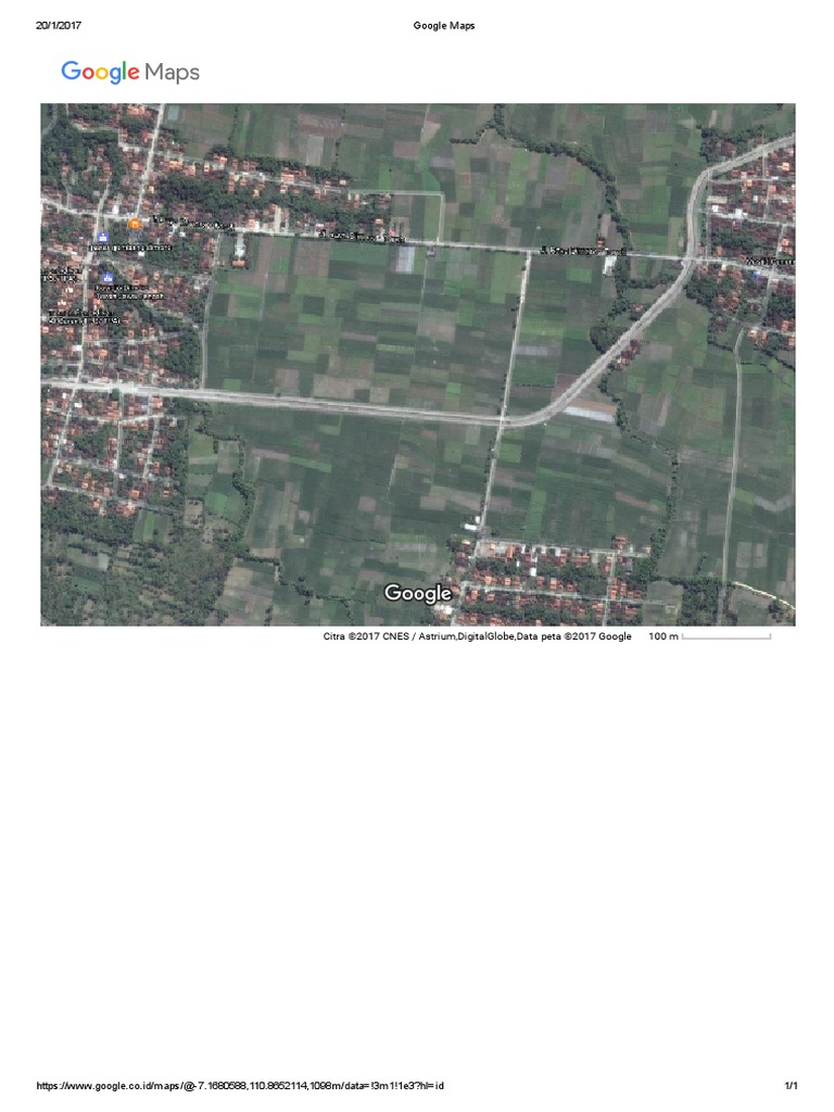 Citra ©2017 Cnes / Astrium, Digitalglobe, Data Peta ©2017 Google 100 M