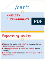 Can /can't: Ability Permission