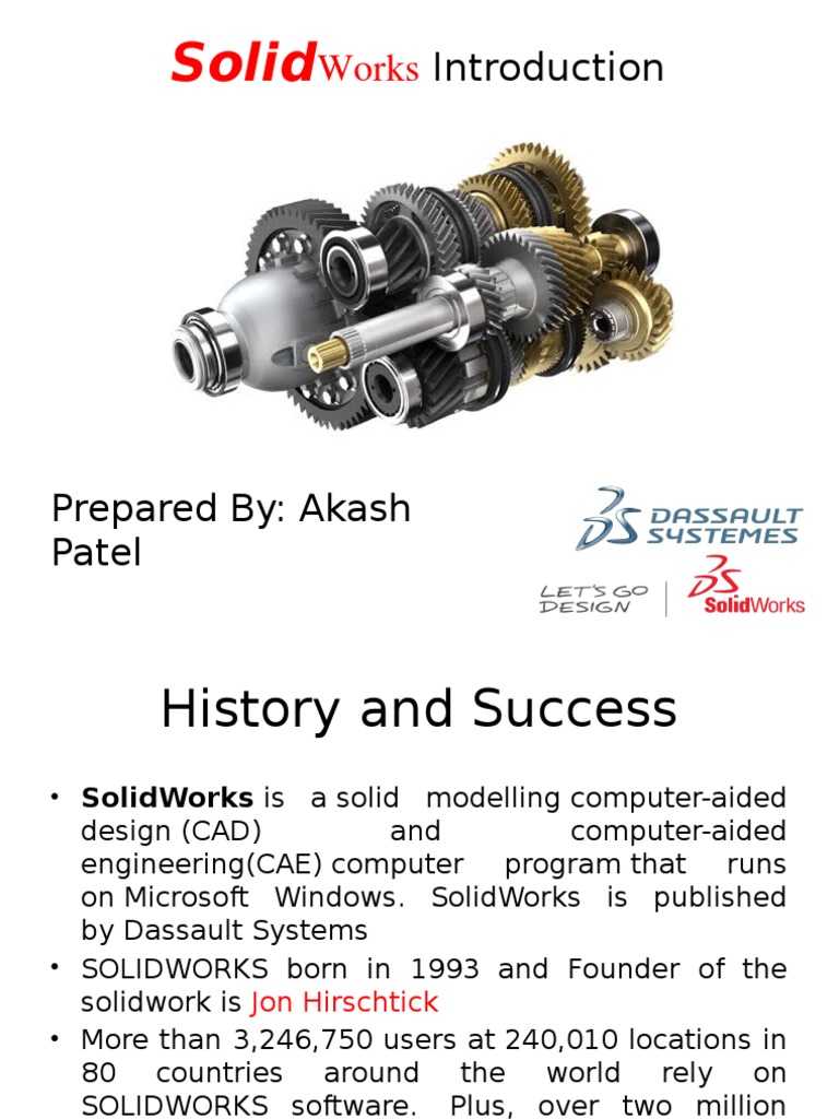 SolidWorks Software Overview and History | PDF