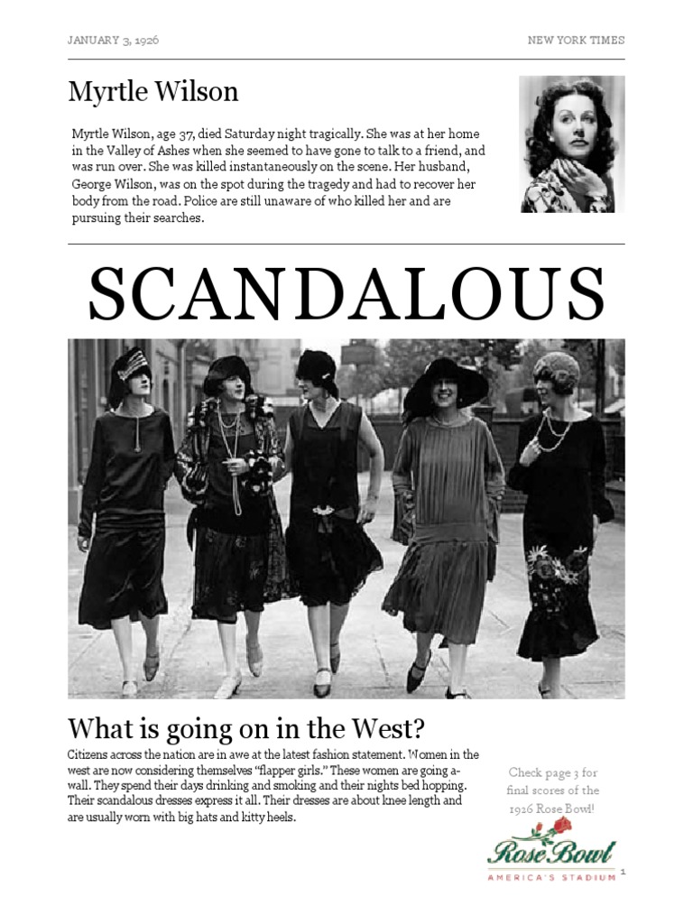 Myrtle Wilson's Tragic Fate in Gatsby PDF F. Scott Fitzgerald