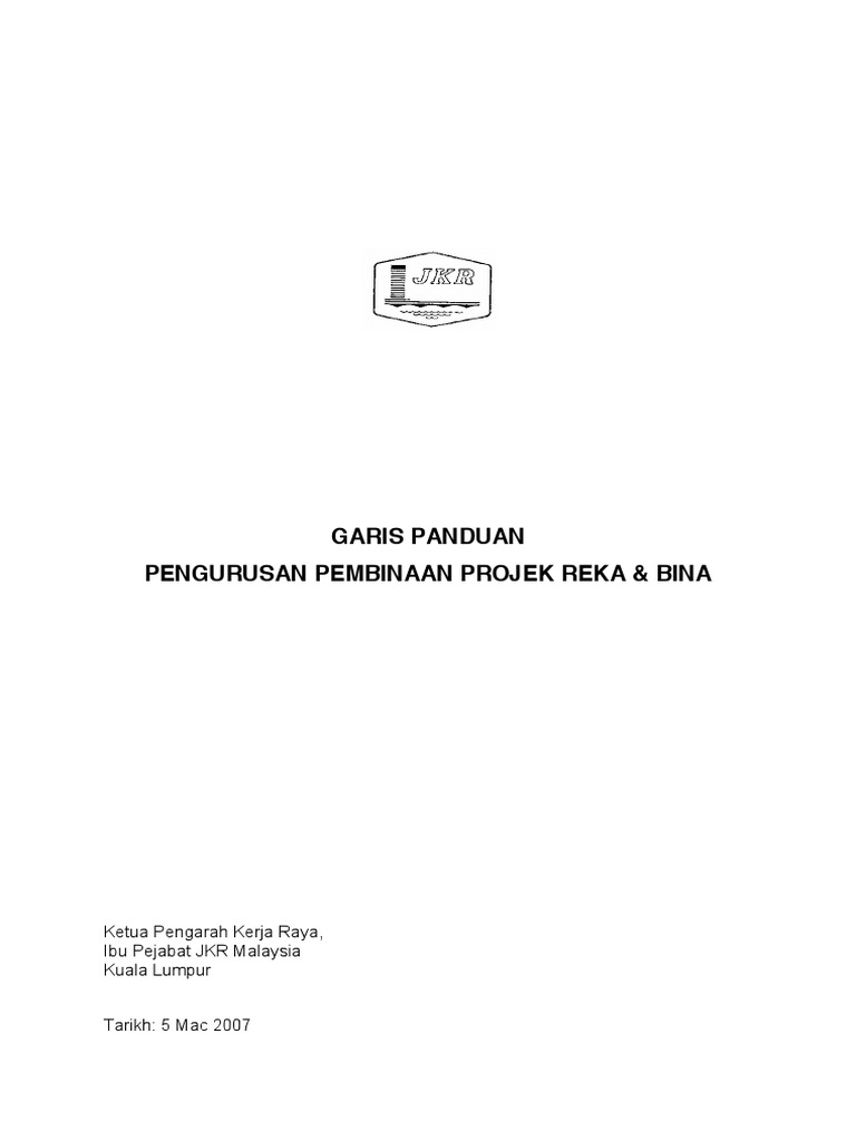 Prosedur Jkr Reka Dan Bina Pdf Pdf
