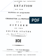 A Dissertation On Manner of Acquiring Character & Privileges of Citizen of U.S.-by David Ramsay-1789