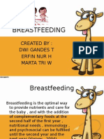 Breastfeeding: Created By: Dwi Gandes T Erfin Nur H Marta Tri W