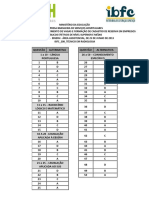 Ibfc 2013 Ebserh Tecnico em Radiologia Gabarito PDF