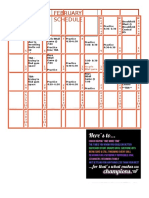 February Cheer Schedule