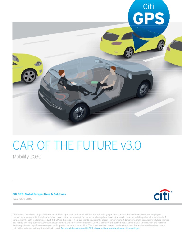 Citi GPS the Car of Future Autonomous Car Electric Vehicle