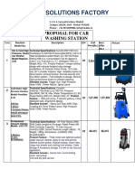 Proposal For Car Washing Station