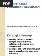 Konsep Dasar Pendidikan Kesehatan