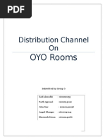 Distribution Channel On Oyo Rooms