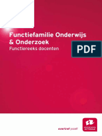 Functiefamilie Onderwijs en Onderzoek Functiereeks Docenten