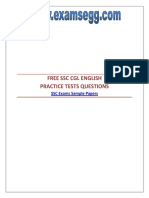 Free SSC CGL Sample Paper