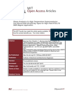 Stress Analysis of A High Temperature Superconductor Coil Wound With Bi-2223/Ag Tapes For High Field HTS/LTS NMR Magnet Application