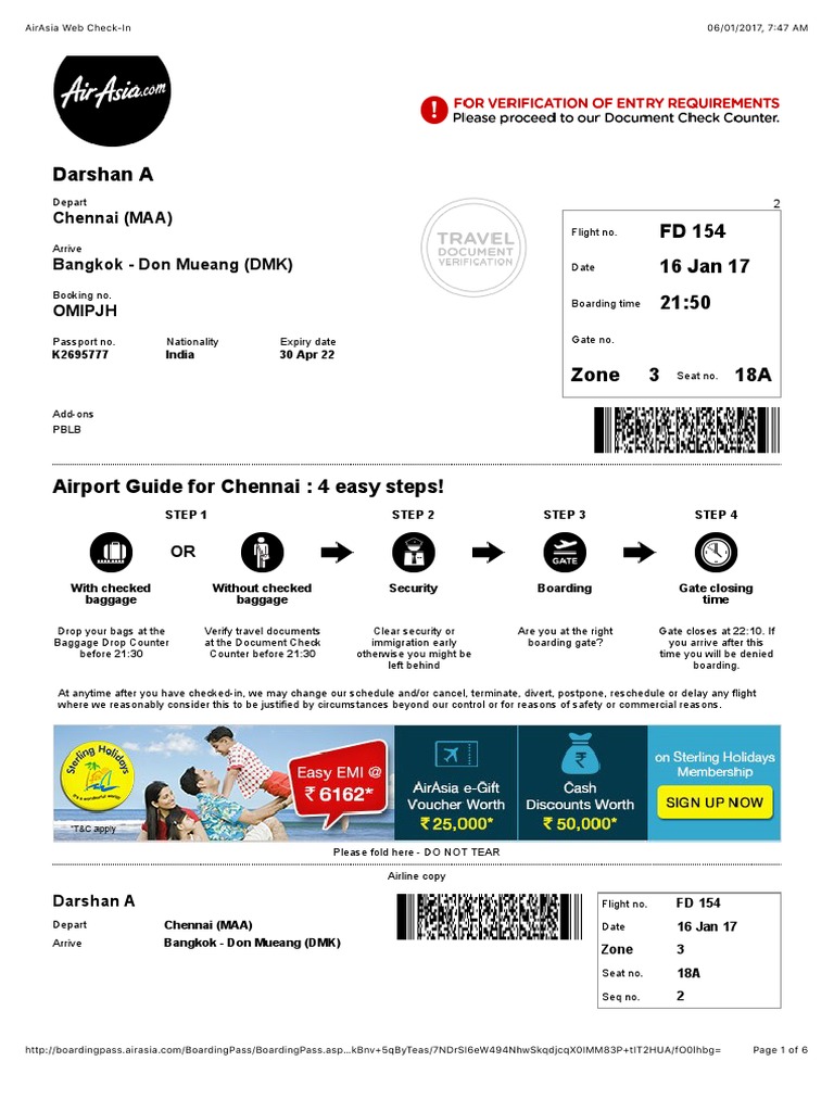 Airasia Web Check In Airport Aviation