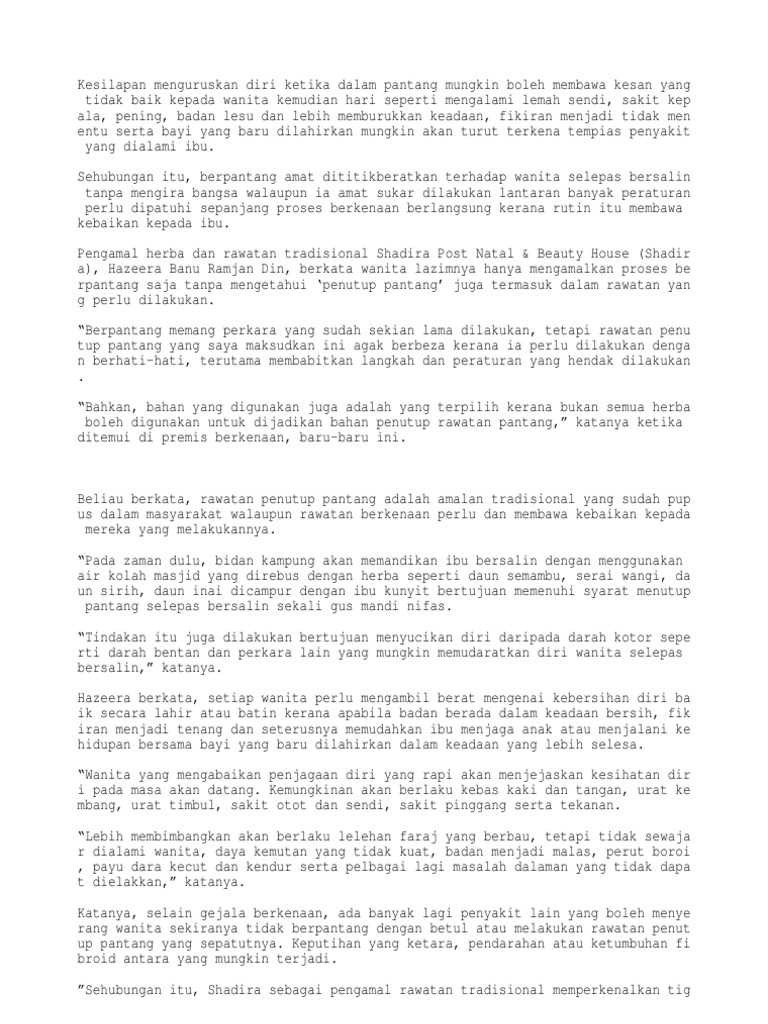 Amalan Penutup Pantang Pdf