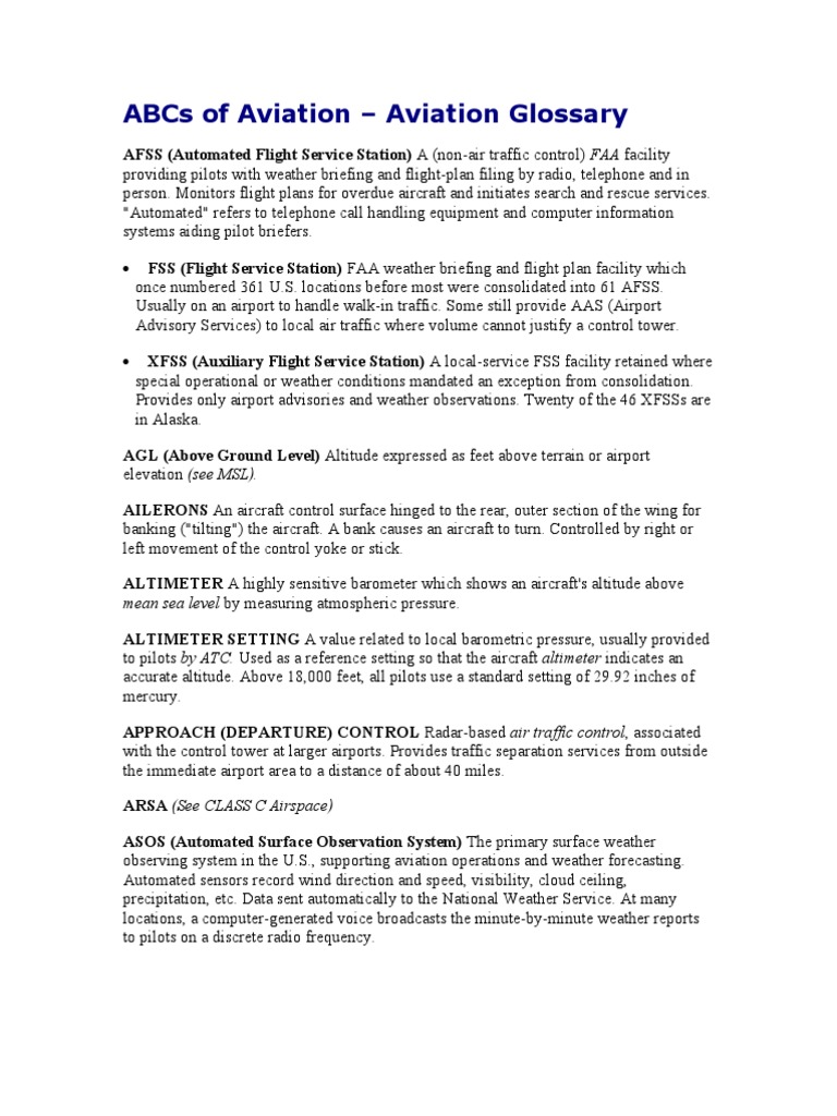 ABC of Aviation | PDF