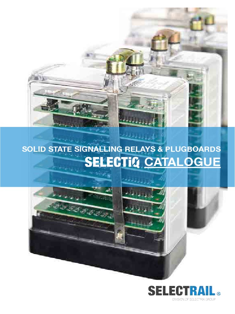 New Selectrail Selectiq Catalogue PDF Relay Printed Circuit Board