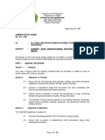 Philippines 1999 GMP guidelines for drug manufacturing