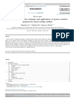 A Review of Fabrication Strategies and Applications of Porous Ceramics Prepared by Freeze-Casting Method