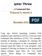 Chapter Three: Dos Command Line