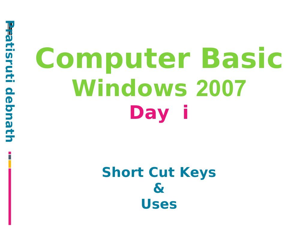 Essential Computer Shortcut Keys | PDF