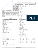 Matemática básica e sistemas de medidas em tribunal regional do trabalho