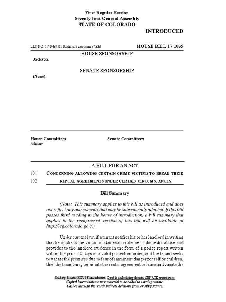 House Bill 171035 PDF Lease Leasehold Estate