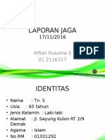 Laporan Jaga: Alfian Kusuma S 01.2116317