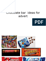 2 chocolate bar  ideas for advert