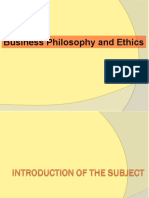 Business Philosophy and Ethics