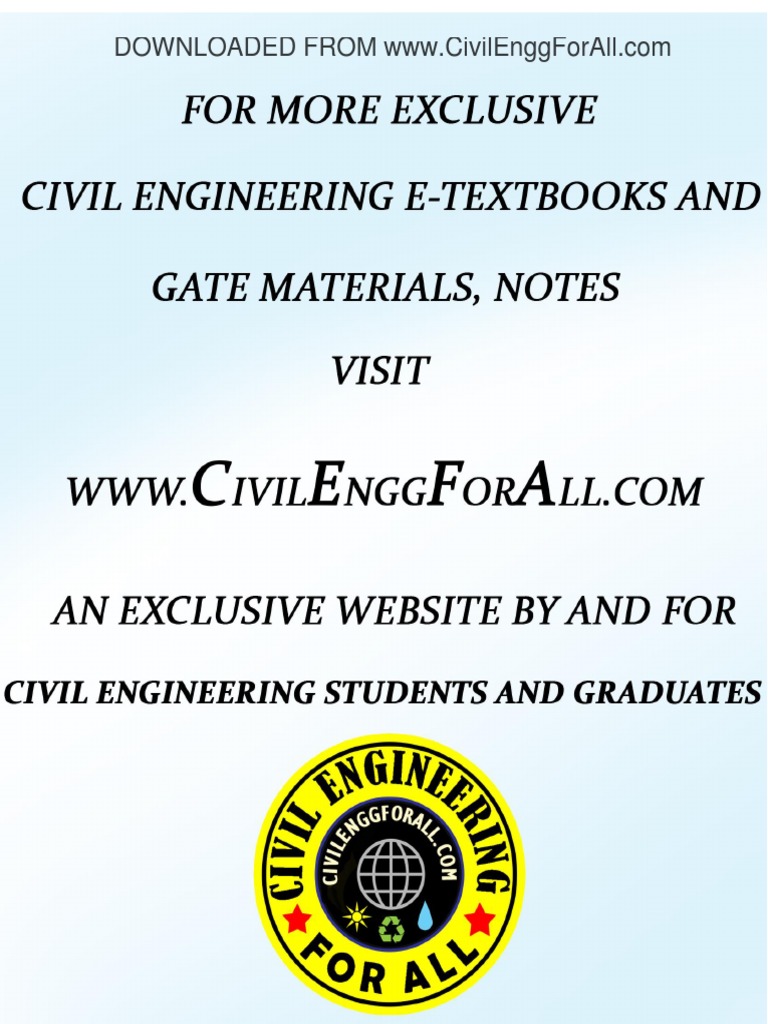 GATE Civil Engineering Notes Available | PDF