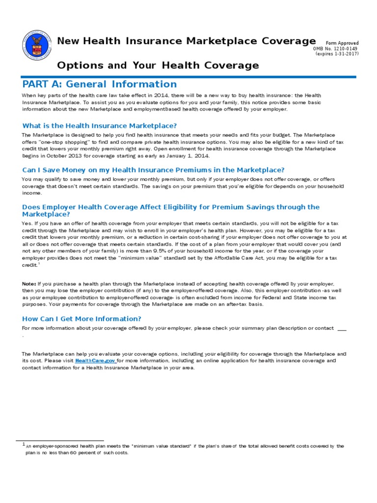 can i get health insurance through the marketplace if my employer offers it