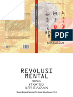 Buku Revolusi Mental Sebagai Strategi Kebudayaan Seminar Nasional 2014