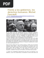 Frente A Los Gobiernos, Los Derechos Humanos. Foucault