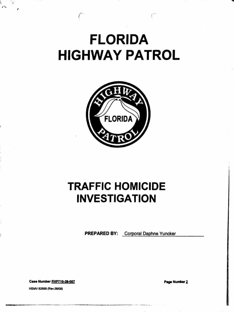 Florida Highway Patrol Traffic Homicide Investigation For Tesla ...