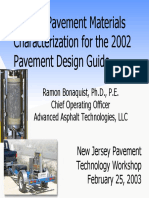 Flexible Pavement Materials Characterization