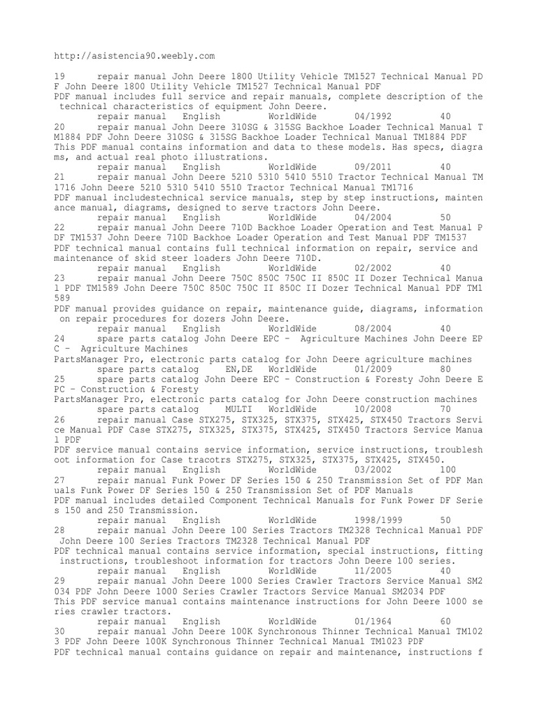 Johndeere | PDF | Lawn Mower | Loader (Equipment), image size:768x1024