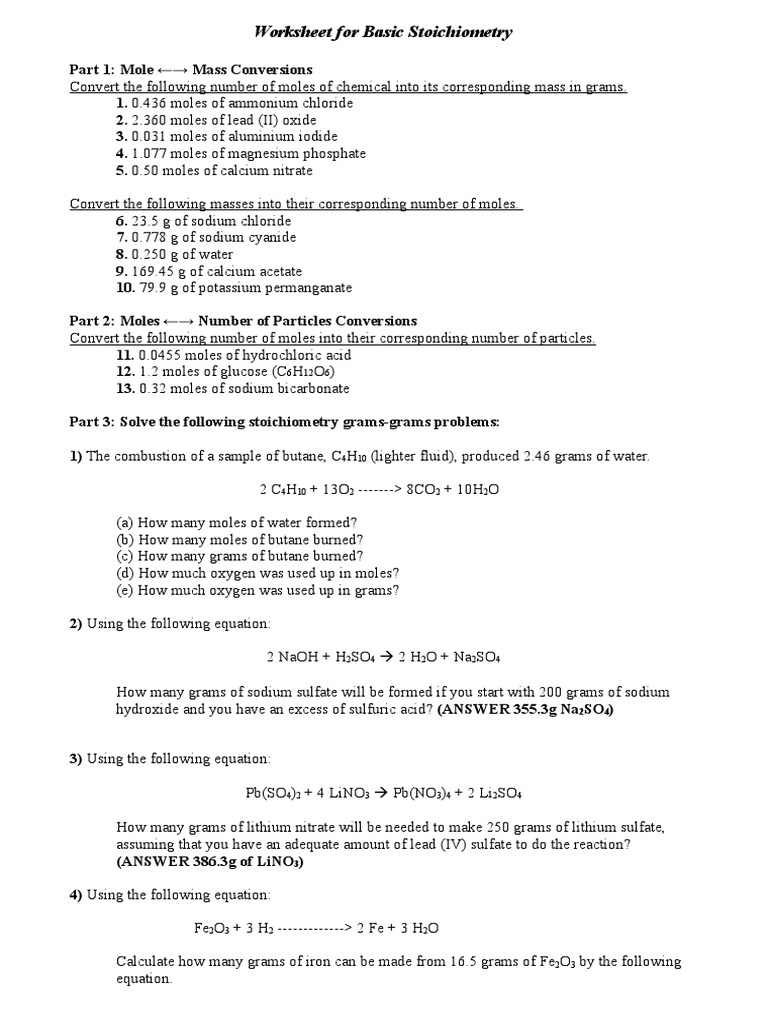 stoichiometry-review-worksheet-pdf