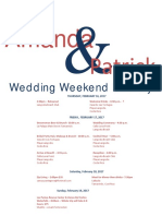 Agenda - Wedding