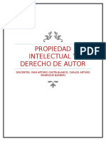 Propiedad Intelectual y Derecho de Autor